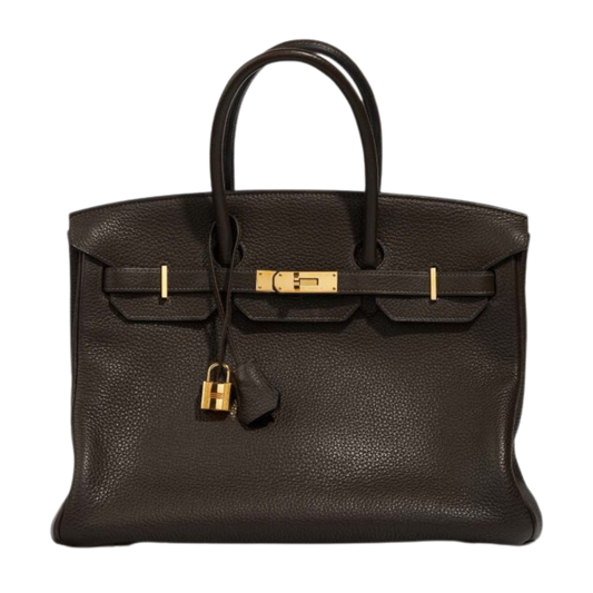 Hermes Birkin 35 Ebene Clemence Leather