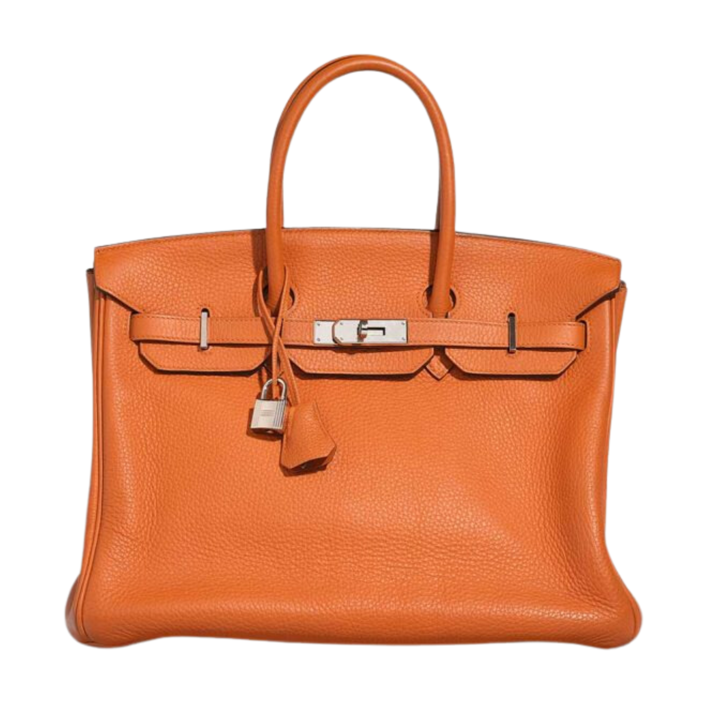 Hermes Birkin 35 Orange Clemence Leather