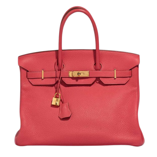 Hermes Birkin 35 Bougainvillier Clemence Leather