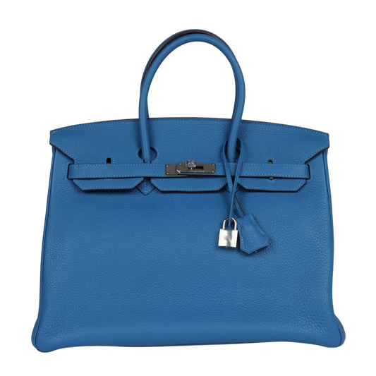 Hermes Birkin 35 Mykonos Clemence Leather