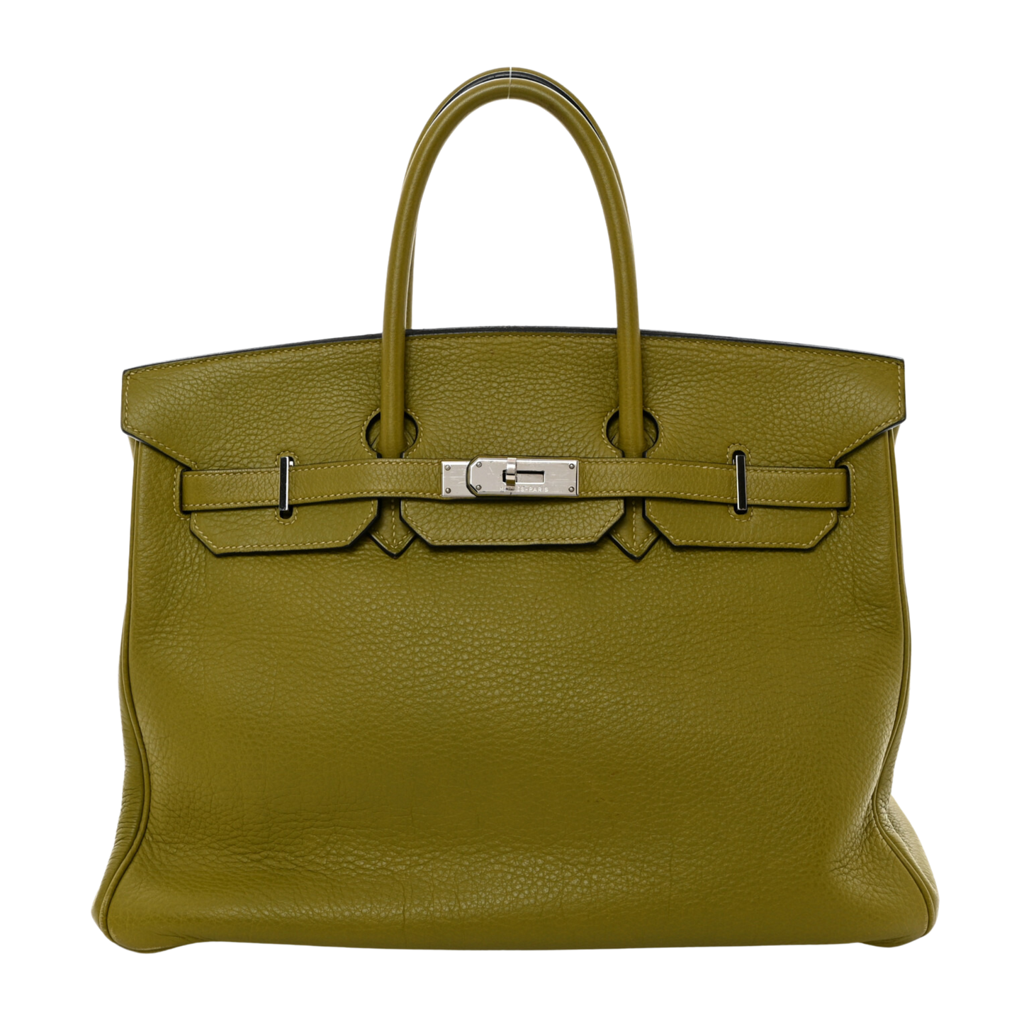 Hermes Birkin 35 Vert Chartreuse Clemence Leather