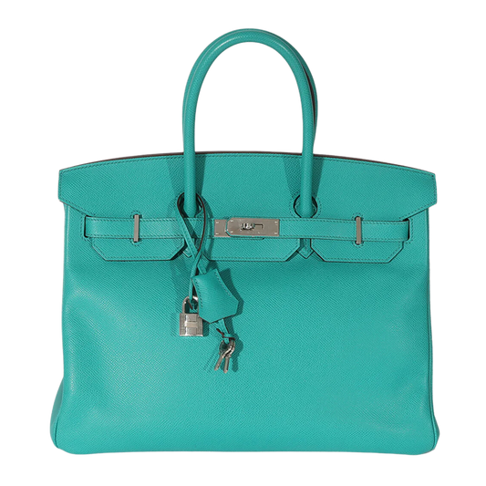 Hermes Birkin 35 Vert Verone Epsom Leather