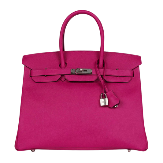 Hermes Birkin 35 Rose Pourpre Epsom Leather