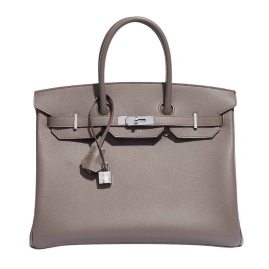 Hermes Birkin 35 Gris Etain Epsom Leather