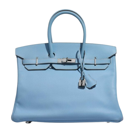 Hermes Birkin 35 Bleu Celeste Epsom Leather