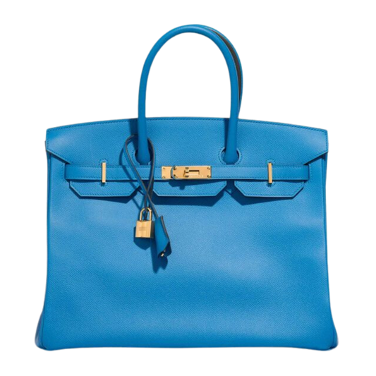 Hermes Birkin 35 Bleu Zanzibar Epsom Leather