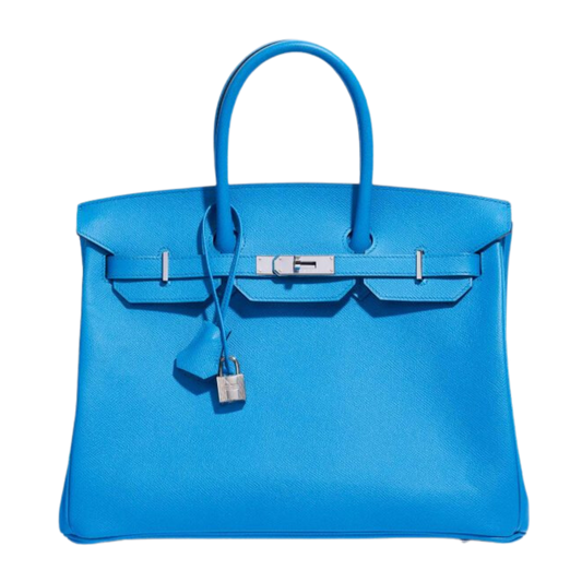 Hermes Birkin 35 Bleu Frida Epsom Leather