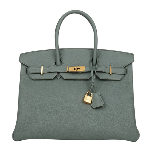 Hermes Birkin 35 Vert Amande Togo Leather
