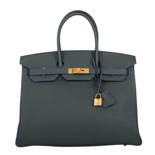Hermes Birkin 35 Vert Rousseau Togo Leather