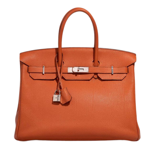 Hermes Birkin 35 Orange H Togo Leather