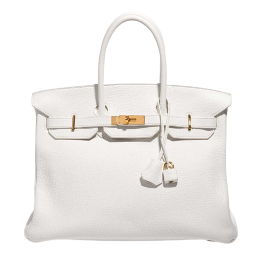 Hermes Birkin 35 Blanc Togo Leather