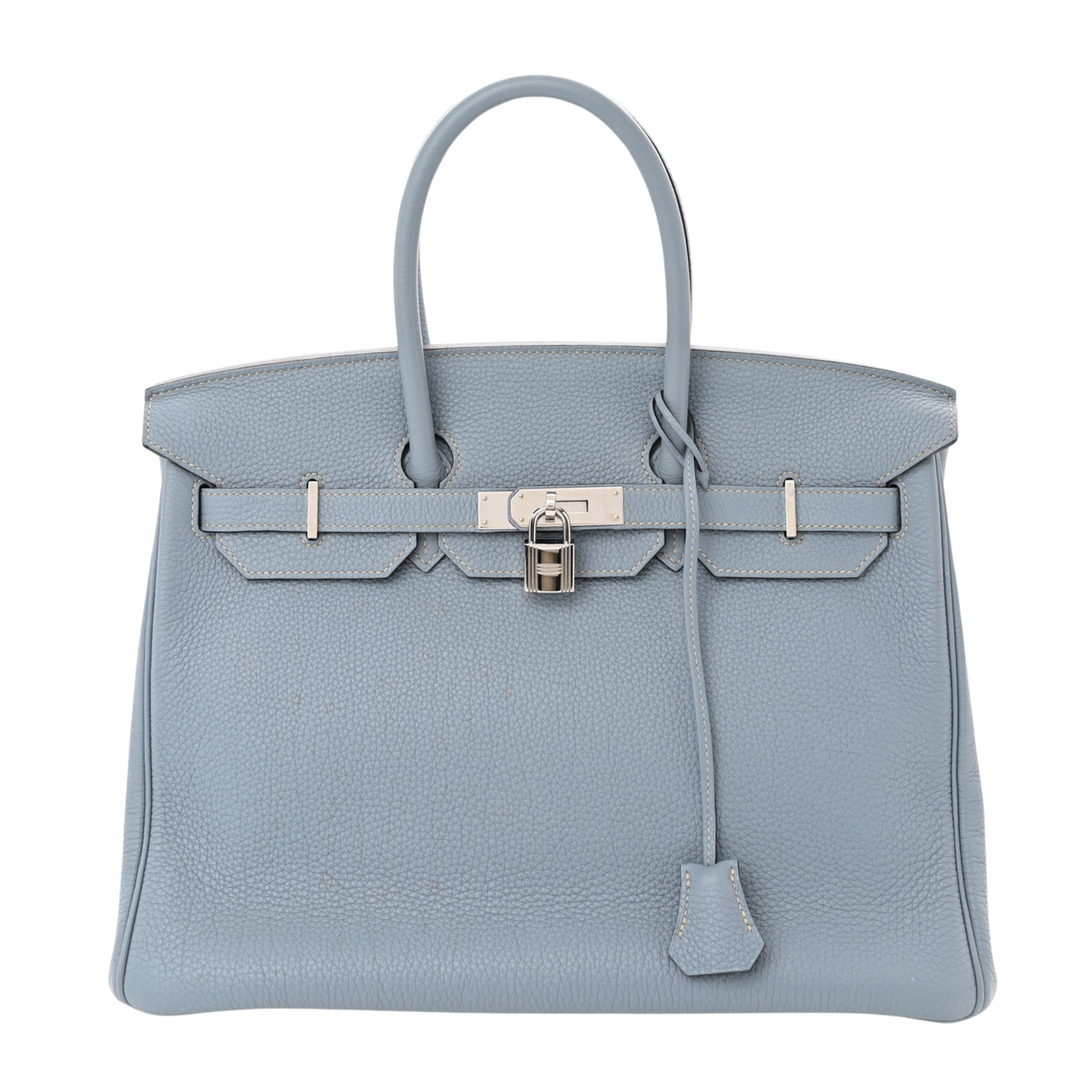 Hermes Birkin 35 Bleu Lin Togo Leather