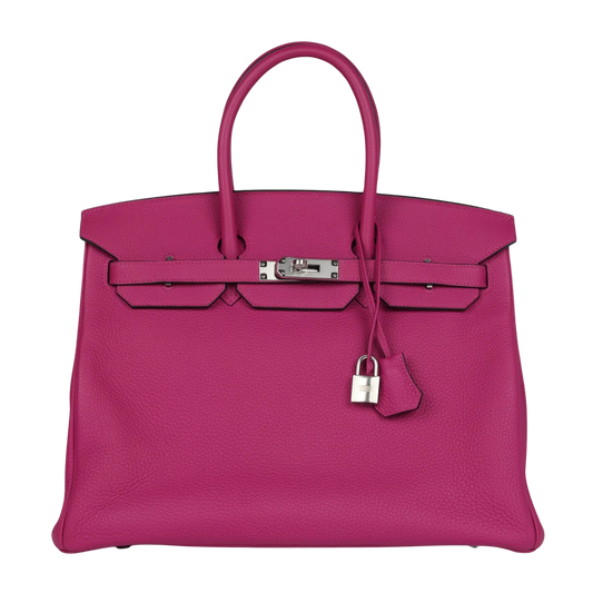 Hermes Birkin 35 Rose Pourpre Togo Leather