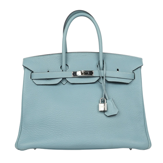 Hermes Birkin 35 Ciel Togo Leather
