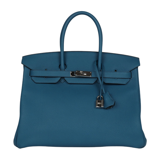Hermes Birkin 35 Cobalt Togo Leather