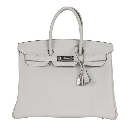 Hermes Birkin 35 Gris Pale Togo Leather