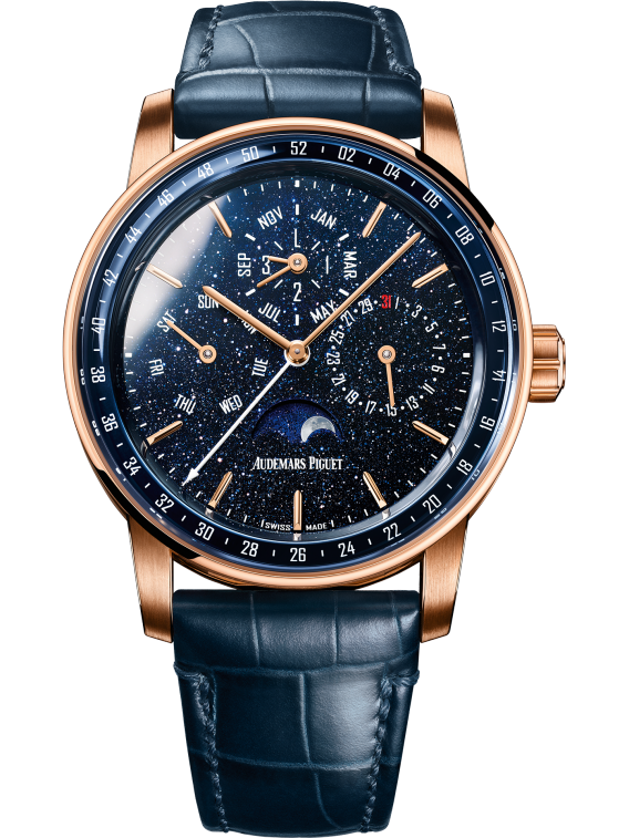 Audemars Piguet Code 11.59 Ref. 26394OR.OO.D321CR.01 41MM Rose Gold  Perpetual Calendar Blue Dial