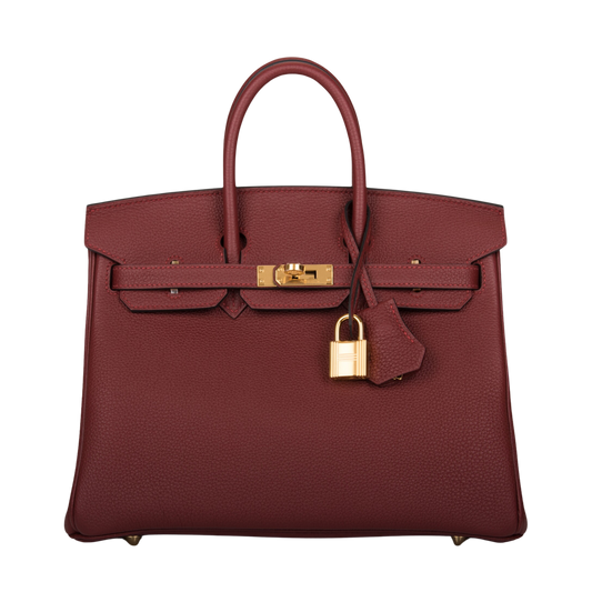 Hermes Birkin 25 Rouge H Togo Leather