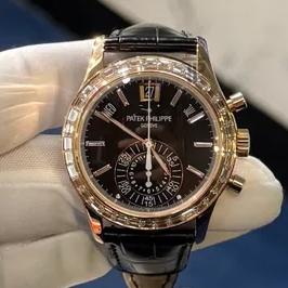Patek Philippe 5961R Annual Calendar Chronograph Factory Set Bezel