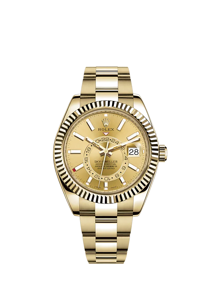 Rolex Skydweller Ref. 326938 Yellow Gold, Champagne Dial