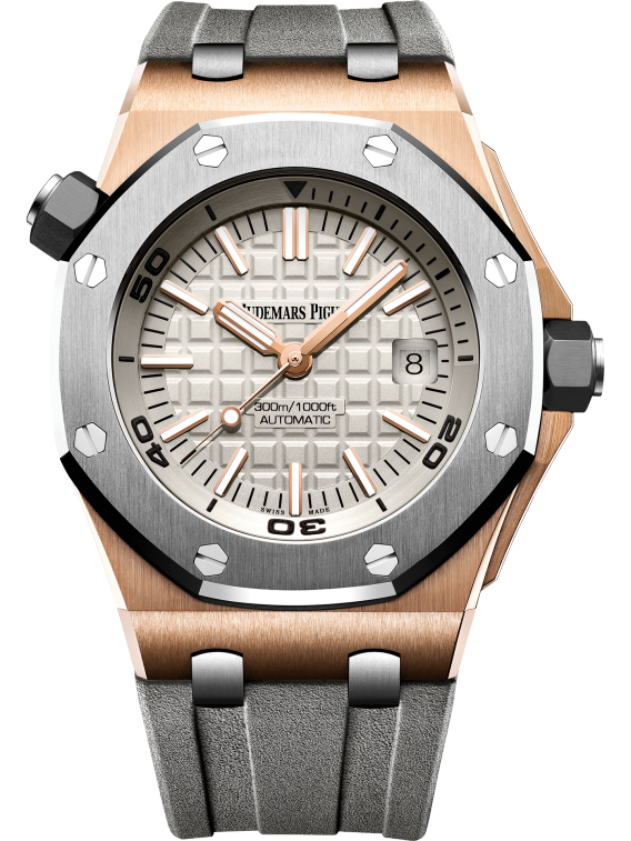 Audemars Piguet Ref. 15711OI.OO.A006CA.01 42MM Rose Gold/Titanium Bezel Diver