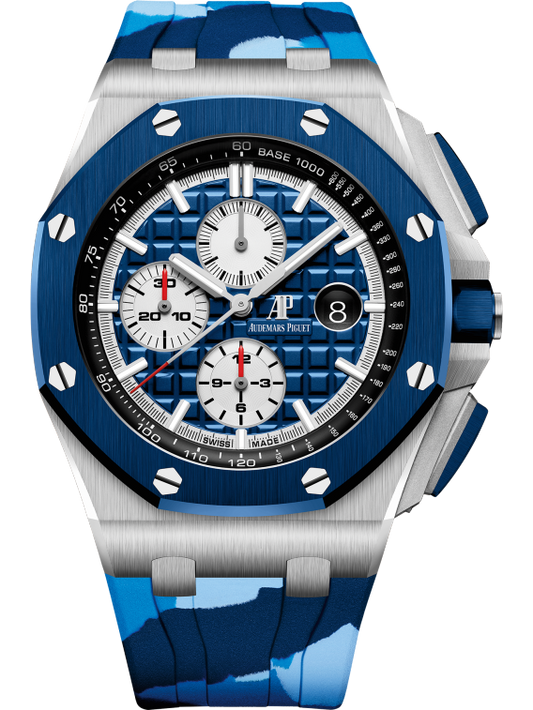 26400SO.OO.A335CA.01 Blue Camo Offshore Stainless Steel & Ceramic Bezel