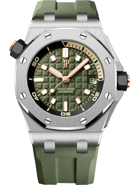 Audemars Piguet Offshore 15720ST.OO.A052CA.01 42MM Stainless Steel Diver Green Dial