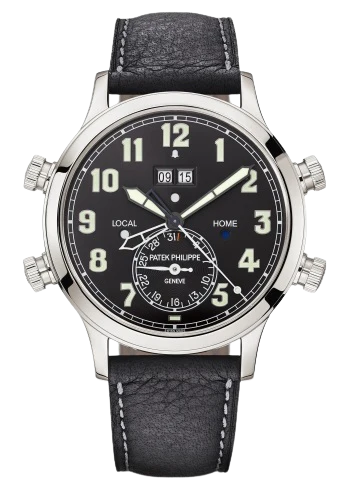 5520P Grand Complications 42.2mm Black Calfskin Strap Ebony Black Sunburst Dial Platinum Bezel