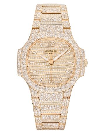 7118/1450R-001 Ladies Nautilus Haute Joaillerie Rose Gold Dial 12.69-carat Top Wesselton Diamond-paved Watch