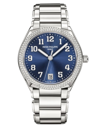 Patek Philippe Twenty-4 Ref. 7300/1200A-001 Stainless Steel Blue Dial Diamond Bezel