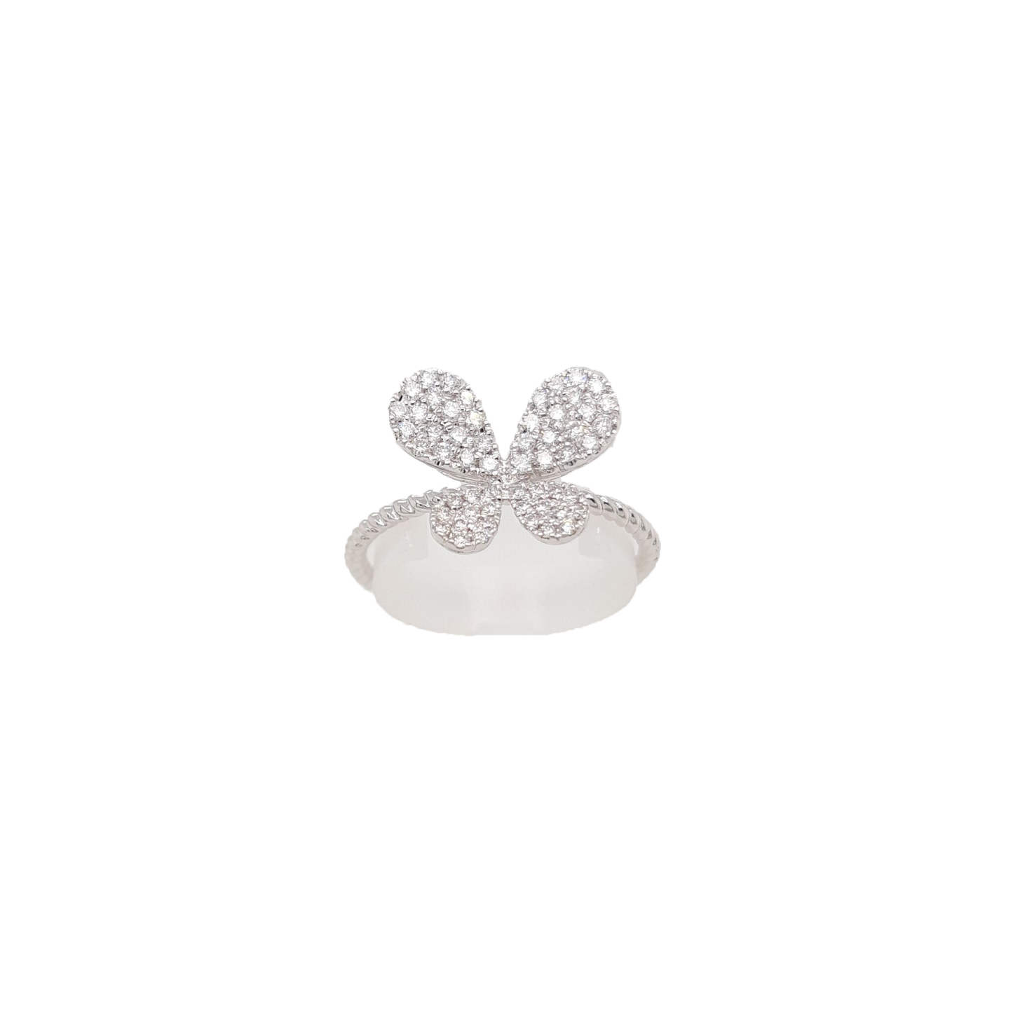 Ladies Diamond Butterfly Ring 0.32 Carats