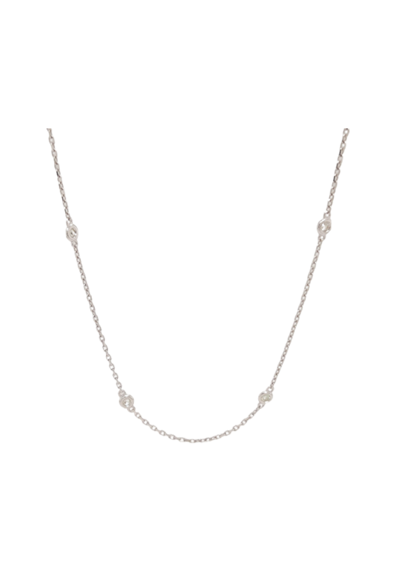 Ladies Diamond By The Yard Necklace 0.50 Carats