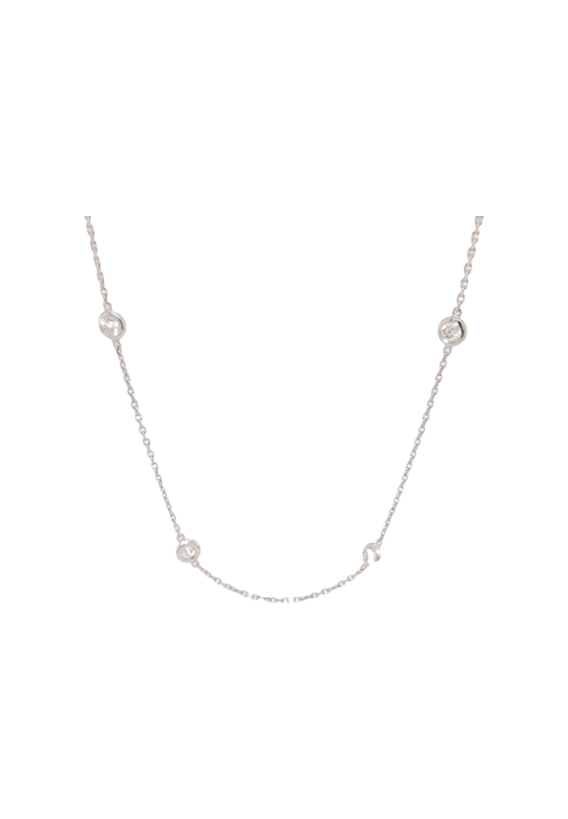 Ladies Diamond By The Yard Necklace 3.00 Carats