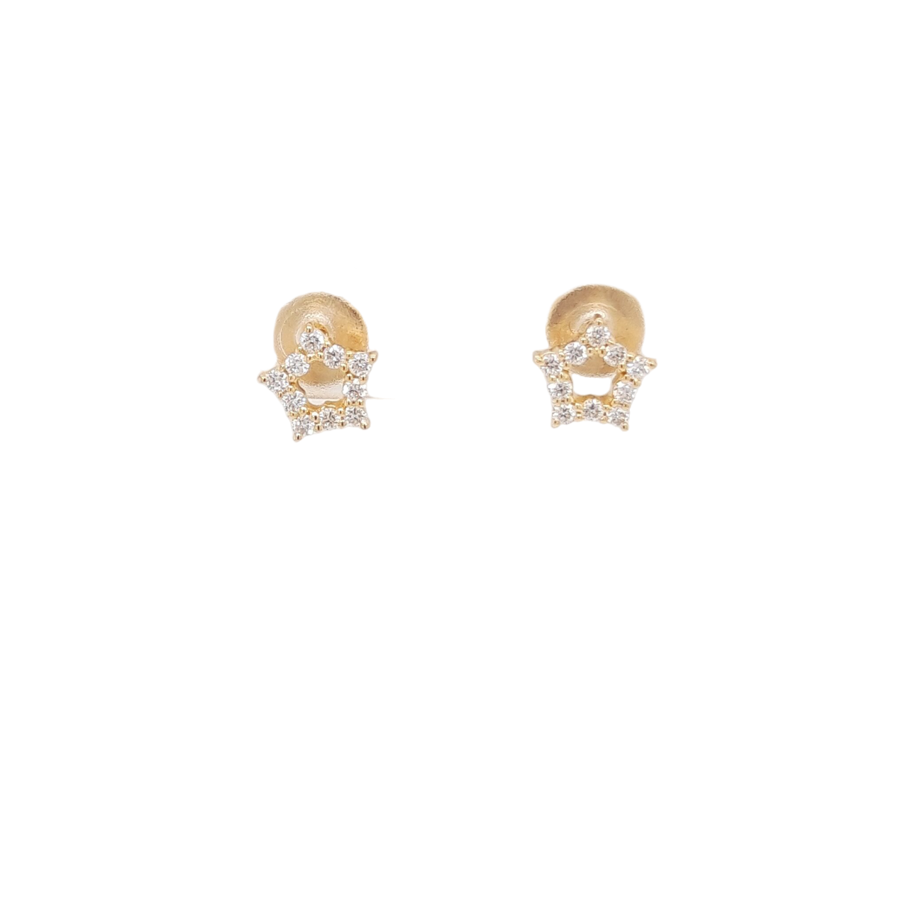 Ladies Diamond Star Stud Earrings 0.25 Carats