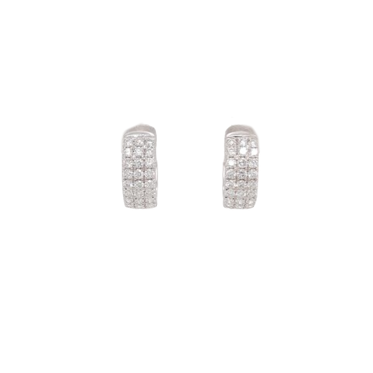 Ladies Diamond Huggy Earrings 1.01 Carats