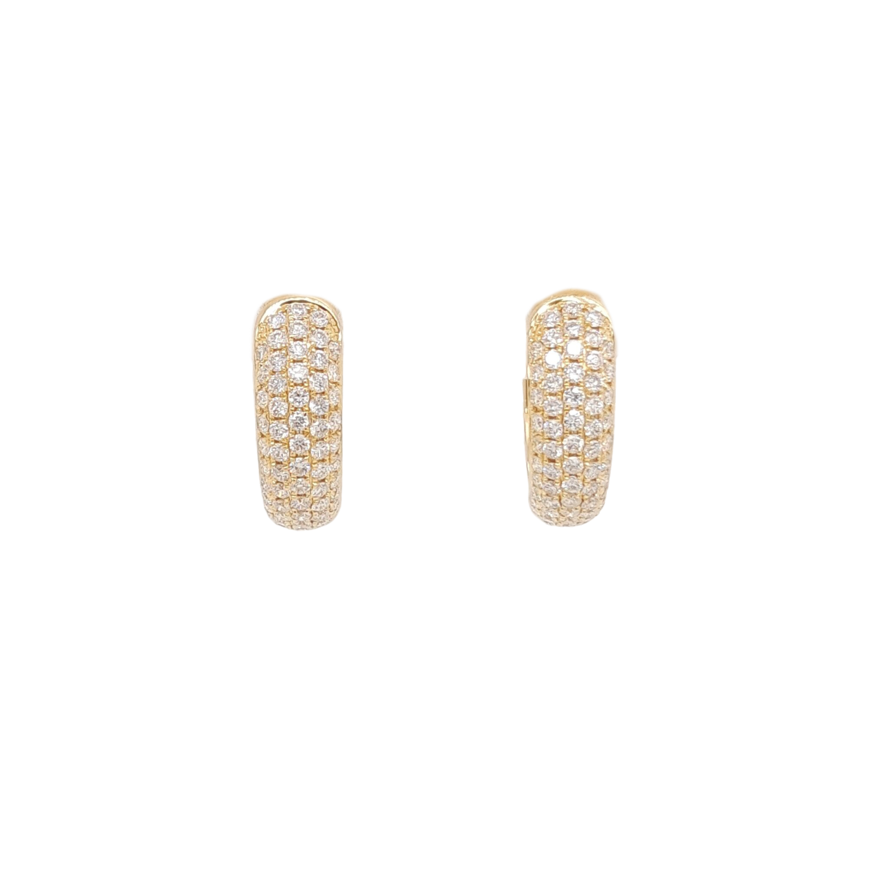 Ladies Diamond Huggy Earrings 0.89 Carats