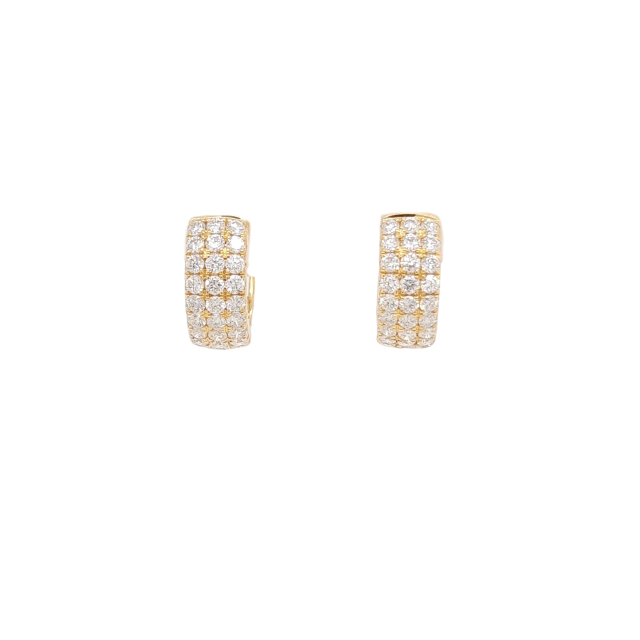 Ladies Diamond Huggy Earrings 0.99 Carats