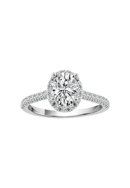 Ladies Diamond Engagement Ring Total 1.33 Carats