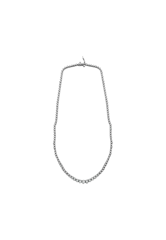 Ladies Diamond Tennis Necklace 20.00 Carats