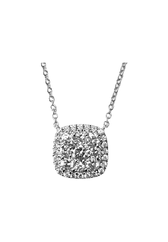 Ladies Diamond Necklace 0.99 Carats