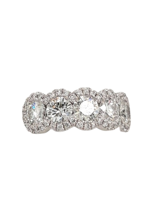 Ladies Diamond Ring 2.64 Total Carats
