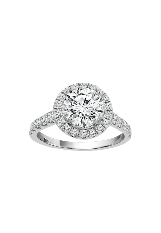 Ladies Diamond Engagement Ring Total 1.25 Carats