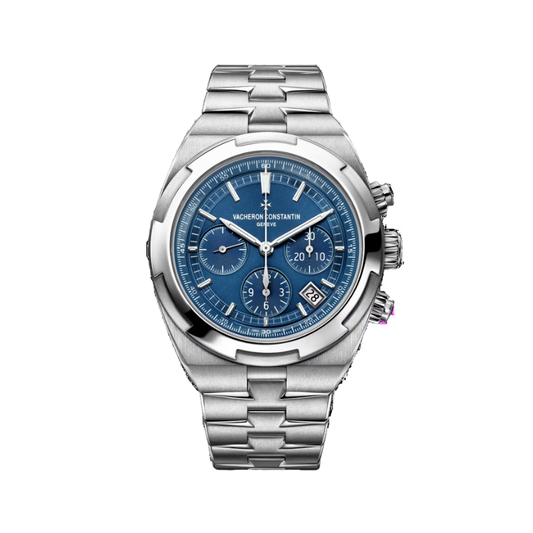 5500V/110A-B148 Stainless Steel OVERSEAS Chronograph Blue Dial (Watch Only)
