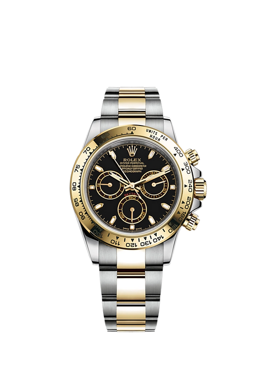 Cosmograph Daytona 40MM Oyster Bracelet Yellow Gold With a Black Dial Yellow Gold Bezel With Engraved Tachymetric Scale