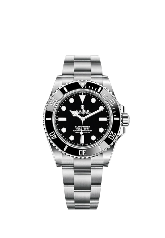 Submariner 41mm Oyster Bracelet Oystersteel with Black Dial Cerachrom Unidirectional Rotatable Bezel