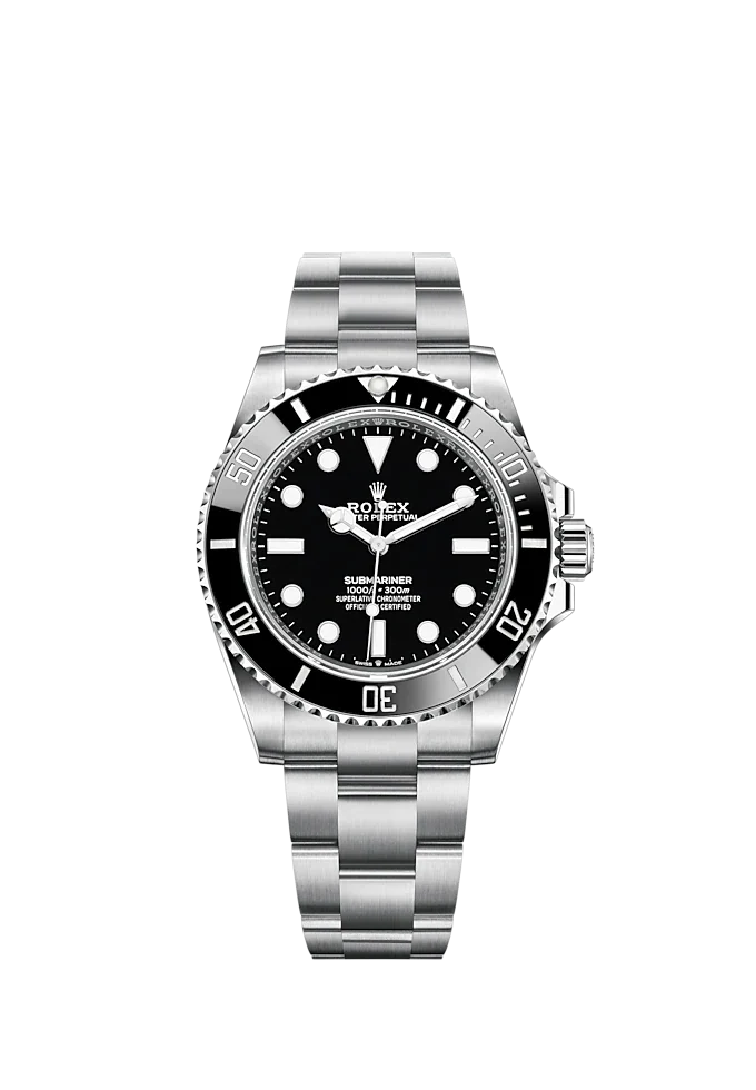 Submariner 41mm Oyster Bracelet Oystersteel with Black Dial Cerachrom Unidirectional Rotatable Bezel