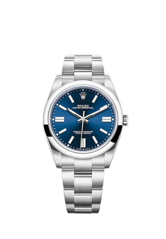 Oyster Perpetual 41 41MM Oyster Bracelet Bright Blue Dial Domed Dial