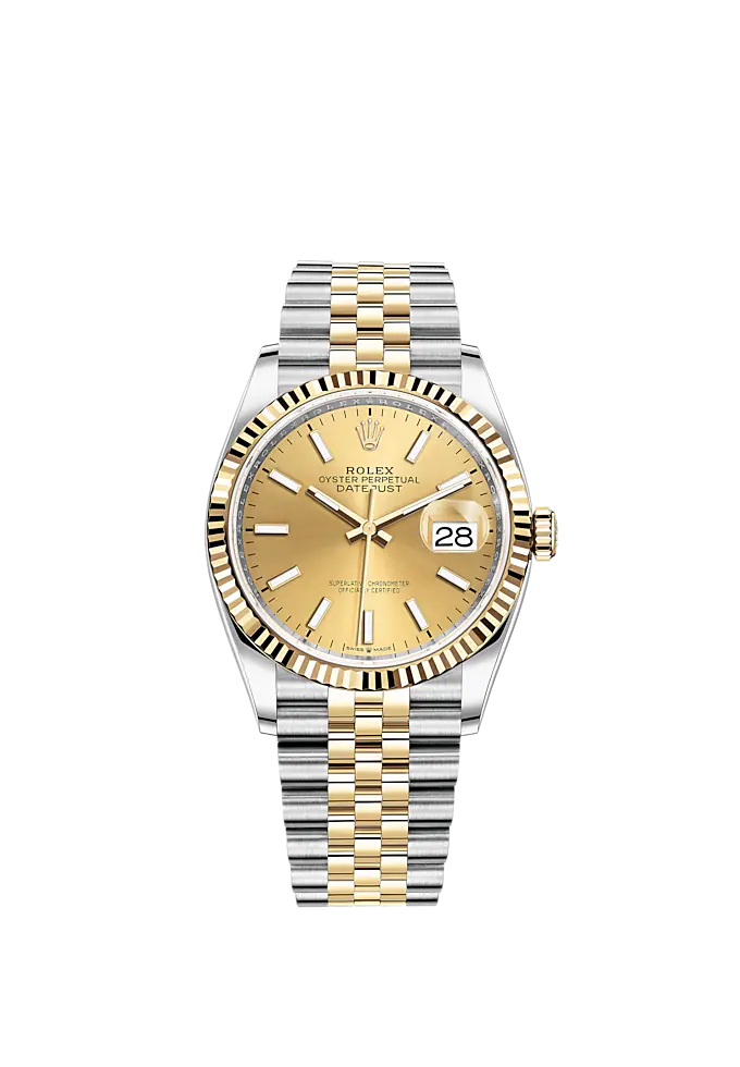 Datejust 36 36mm Oystersteel Jubilee Bracelet and Yellow Gold with Cha ...