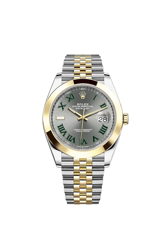 Datejust 41 41mm Jubilee Bracelet Oystersteel and Yellow Gold with Slate Dial Yellow Gold Bezel