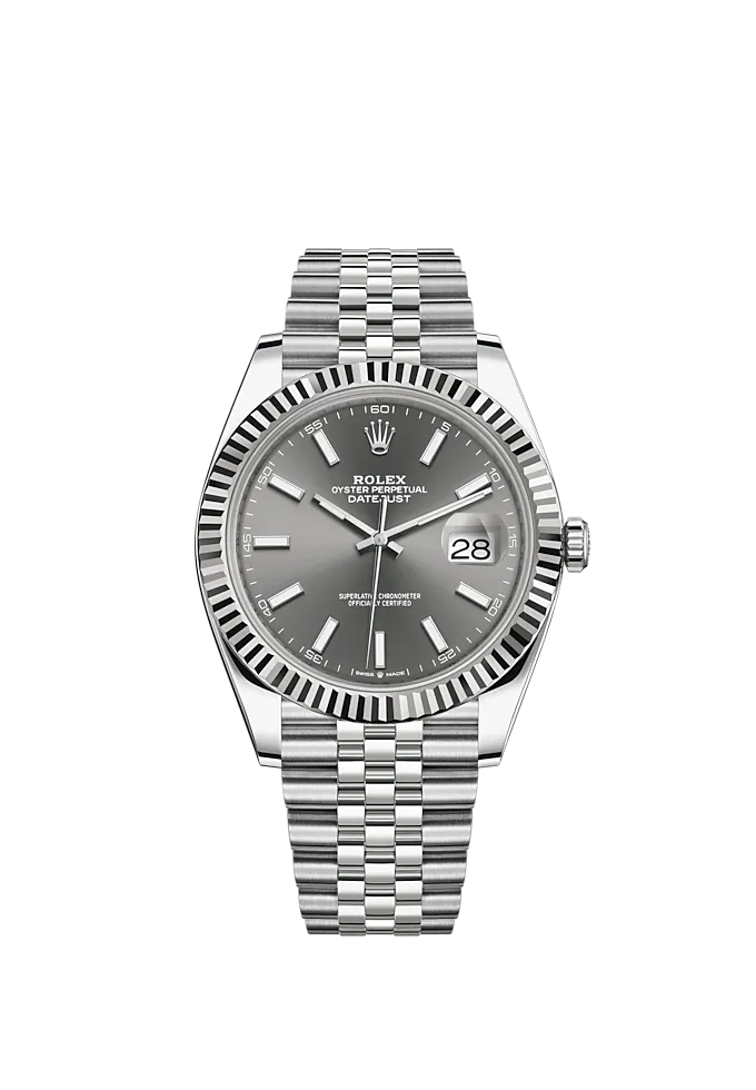 Rolex Datejust Ref. 126334 Stainless Steel Rhodium Stick Dial on Jubilee